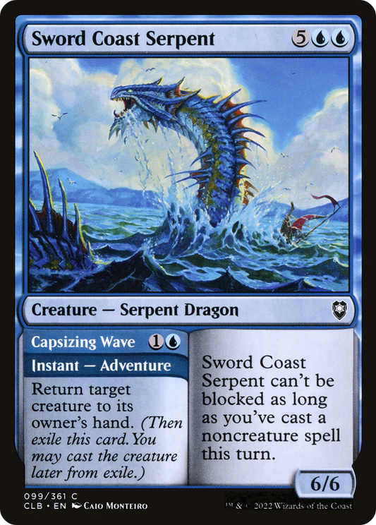 Sword Coast Serpent // Capsizing Wave [Commander Legends: Battle for Baldur's Gate]