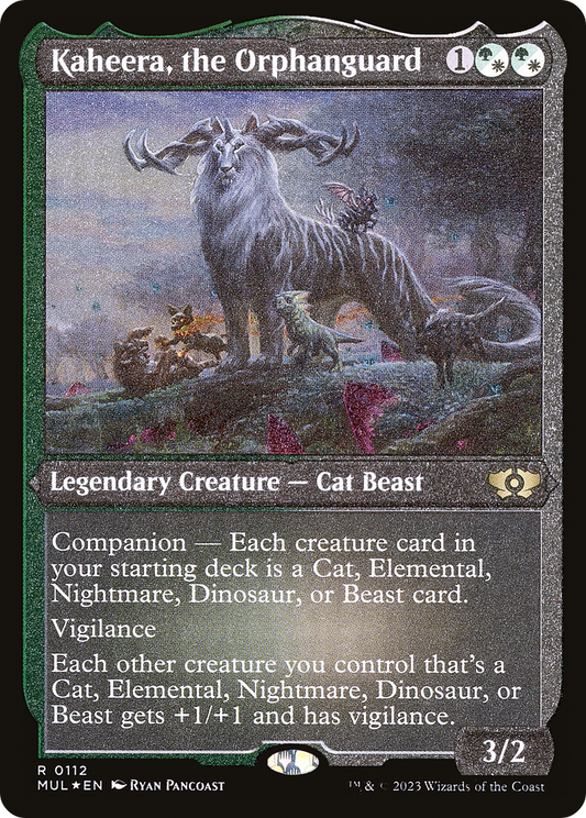 Kaheera, the Orphanguard (Foil Etched) (MUL-112) - Multiverse Legends: (companion) Foil