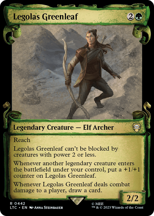 Legolas Greenleaf (LTC-442) - Tales of Middle-earth Commander: (Showcase) Foil