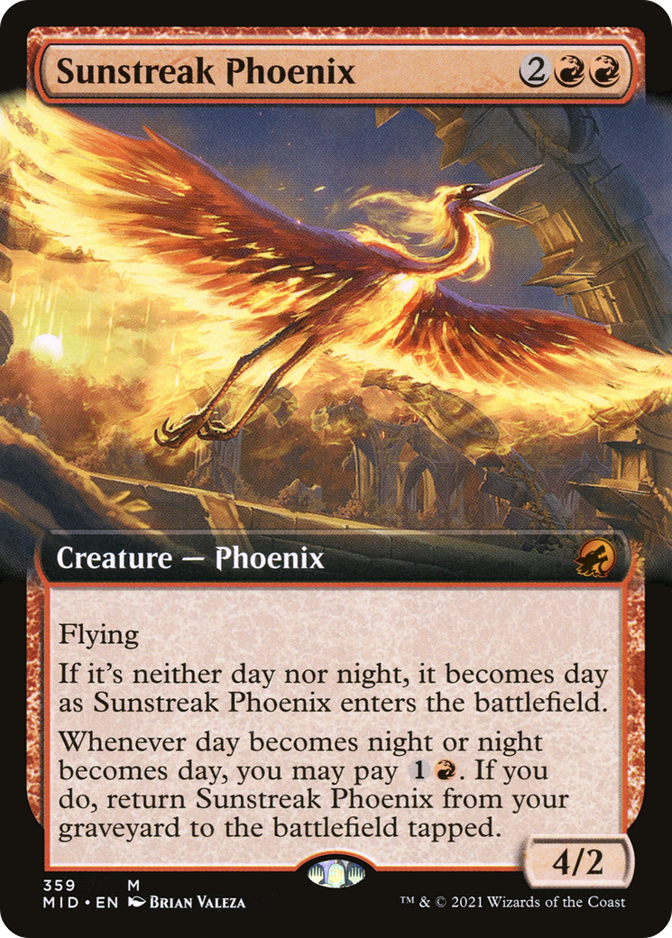 Sunstreak Phoenix (Extended) [Innistrad: Midnight Hunt]