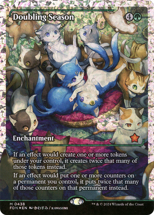 Doubling Season (Showcase) (Fracture Foil) (Japanese) [Foundations]