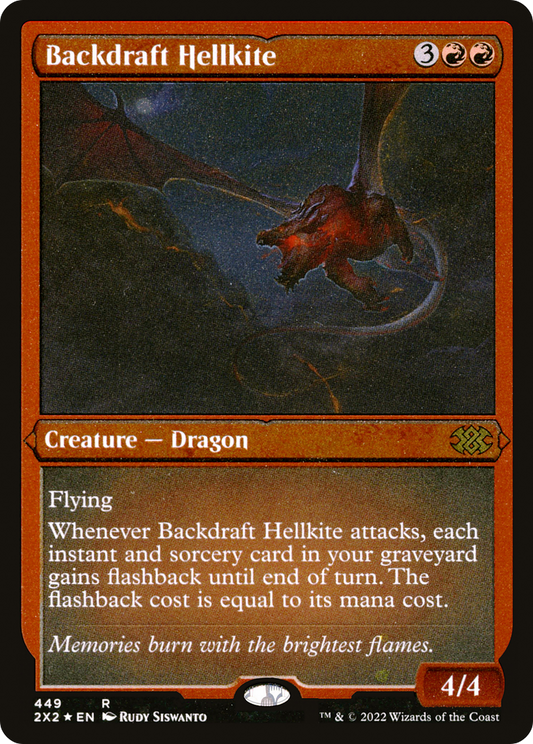 Backdraft Hellkite (Foil Etched) (2X2-449) - Double Masters 2022 Foil