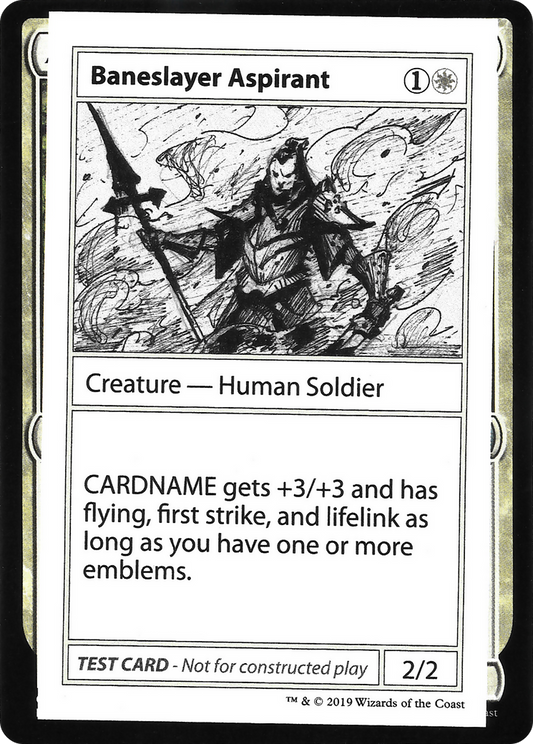 Baneslayer Aspirant (2021 Edition) [Mystery Booster Playtest Cards]