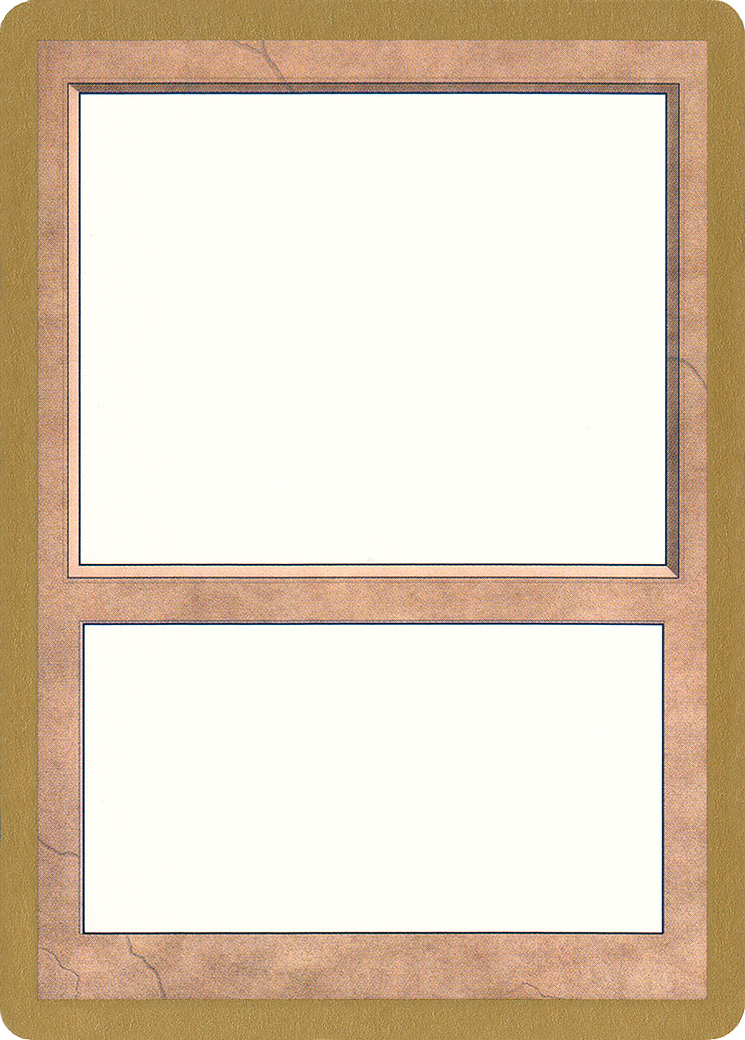 1998 World Championship Blank Card [World Championship Decks]