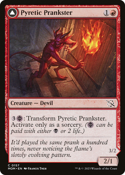 Pyretic Prankster // Glistening Goremonger (MOM-157) - March of the Machine