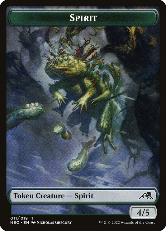 Spirit (NEO-011) - Kamigawa: Neon Dynasty Tokens Foil