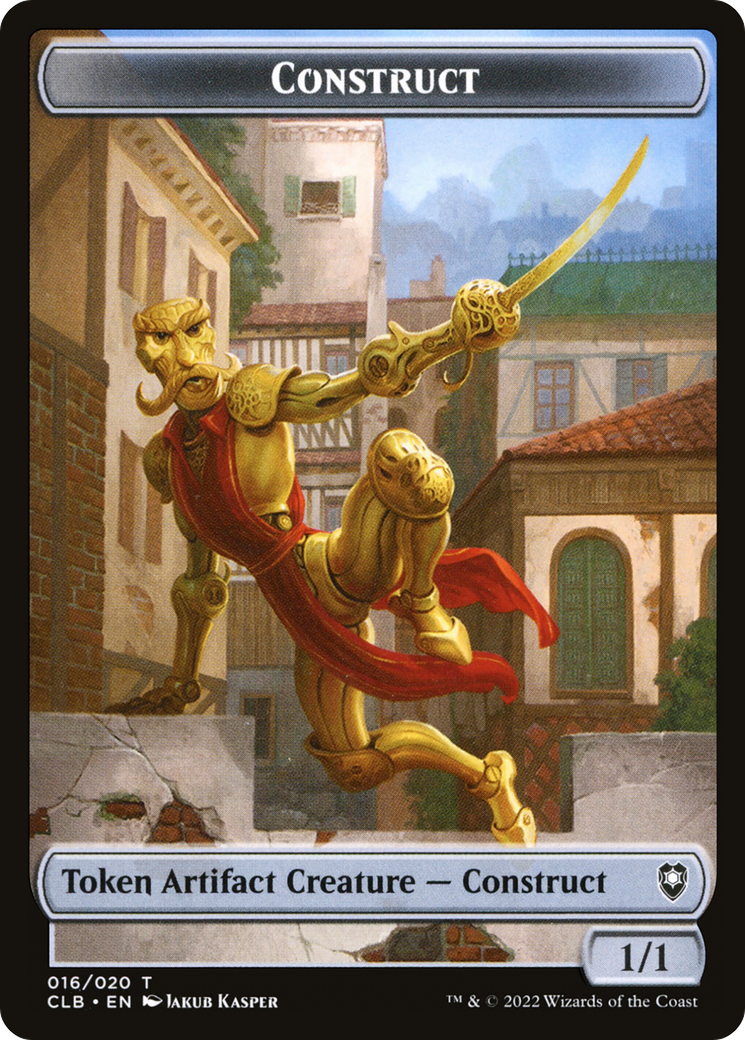 Construct (CLB-016) - Battle for Baldur's Gate Tokens Foil