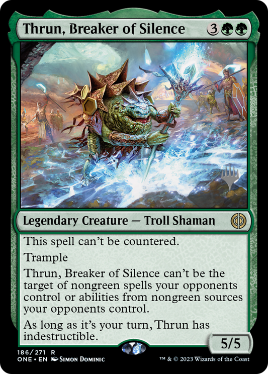 Thrun, Breaker of Silence (PPONE-186P) - Phyrexia: All Will Be One Promos