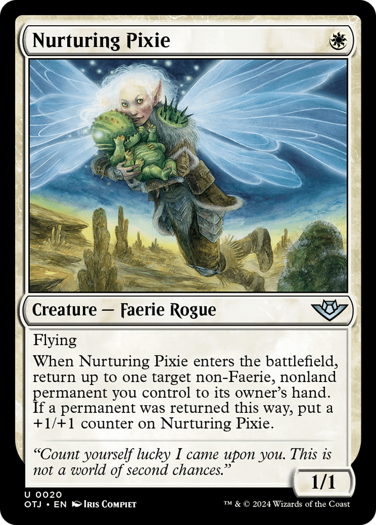 Nurturing Pixie (OTJ-020) - Outlaws of Thunder Junction