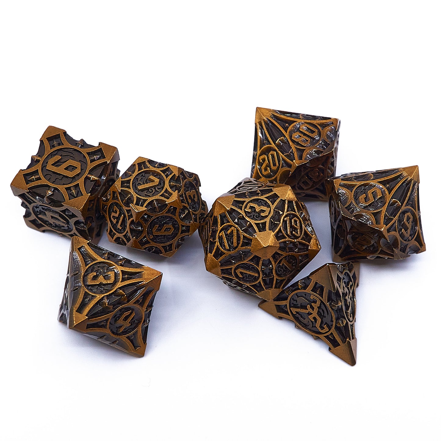 Chaos Dice Set - Old Bronze