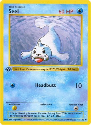 Seel (41/102) [Base Set Shadowless Unlimited]