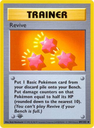 Revive (89/102) [Base Set Shadowless Unlimited]