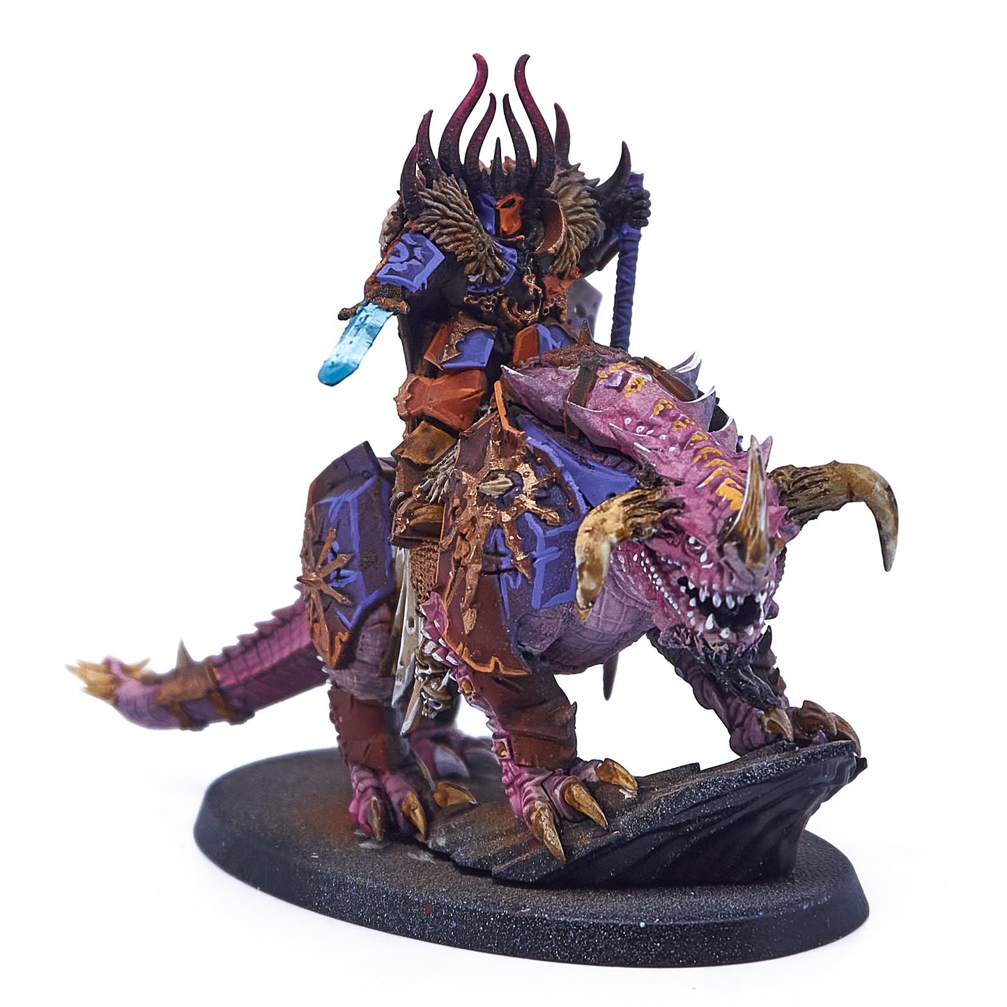 Slaves to Darkness - Chaos Lord on Karkadrak (Incomplete) (10856-V) - Used