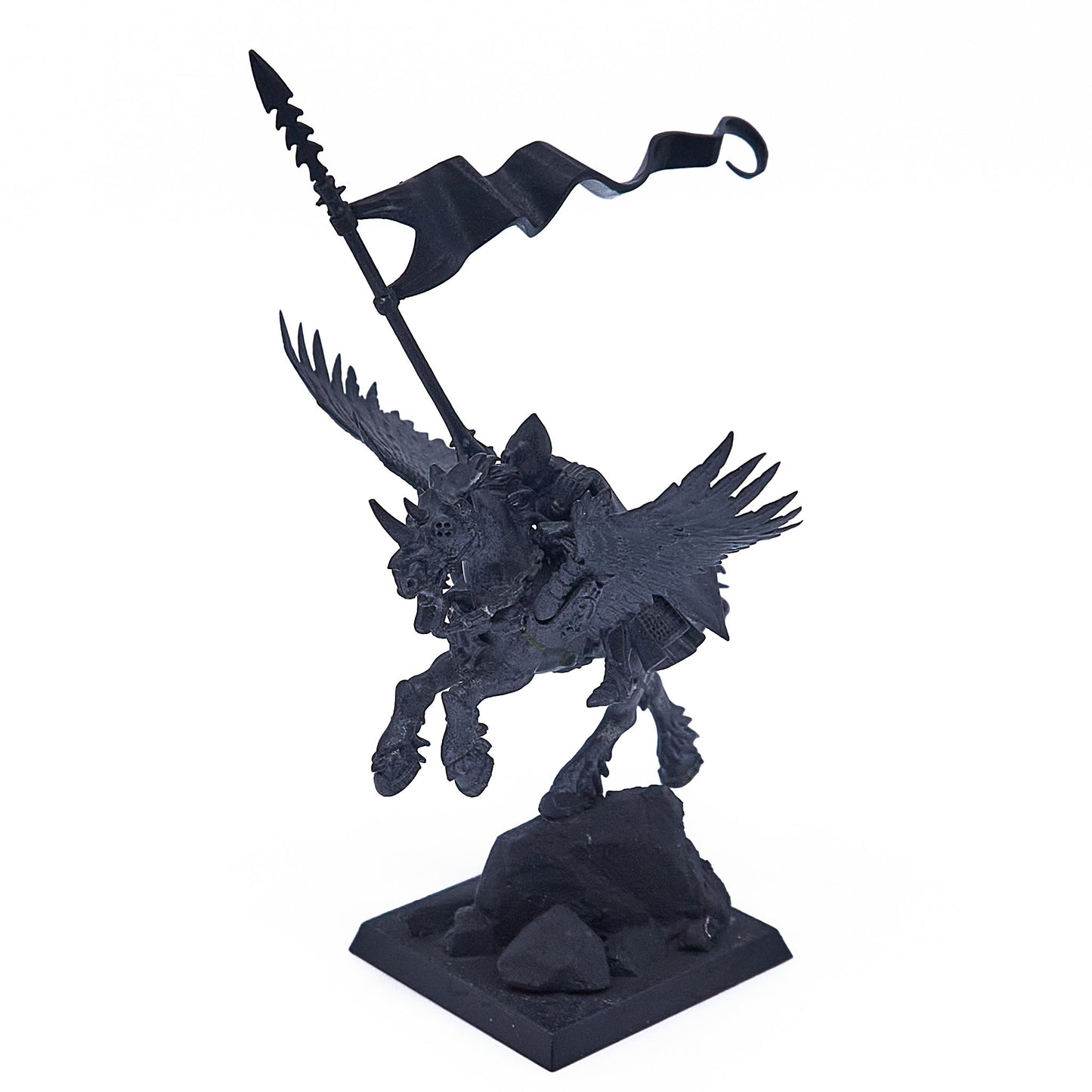 Dark Elves - Dreadlord on Pegasus (Converted) (11577-V) - Used