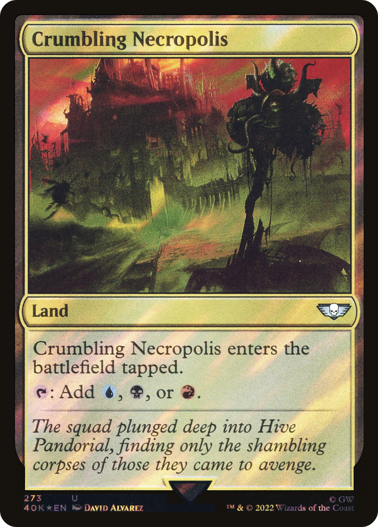 Crumbling Necropolis (Surge Foil) [Universes Beyond: Warhammer 40,000]