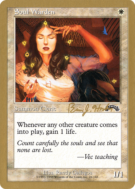 Soul Warden (Brian Hacker) [World Championship Decks 1998]
