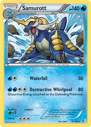 Samurott(41/149) (Theme Deck Exclusive) [Black & White: Boundaries Crossed]