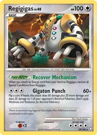 Regigigas (37/146) (Theme Deck Exclusive) [Diamond & Pearl: Legends Awakened]