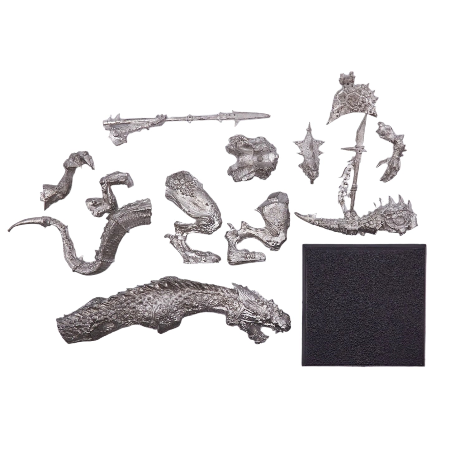 Lizardmen - Kroq-Gar on Carnosaur (12401) - Used