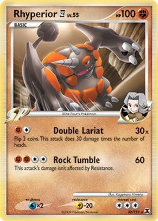Rhyperior (32/111) (Theme Deck Exclusive) [Platinum: Rising Rivals]