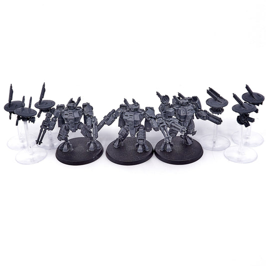 T'au Empire - XV8Crisis Battlesuit Team (12837) - Used