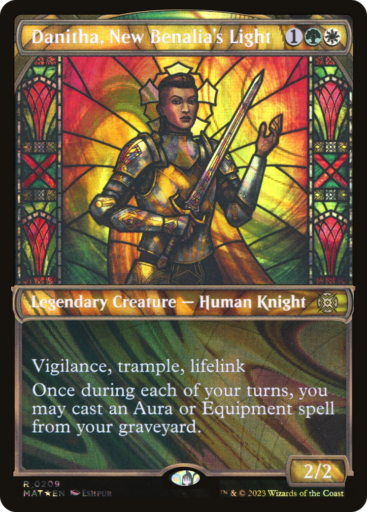 Danitha, New Benalia's Light (Showcase Halo Foil) [March of the Machine: The Aftermath]