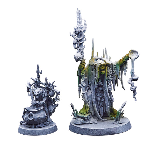Orruk Warclans - Swampcalla Shaman with Pot-grot (13109-V) - Used