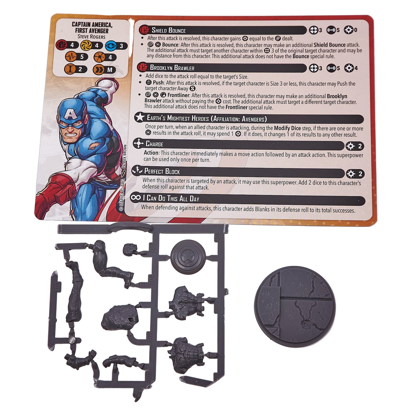 Marvel Crisis Protocol - Captain America. First Avenger (13300) - Used