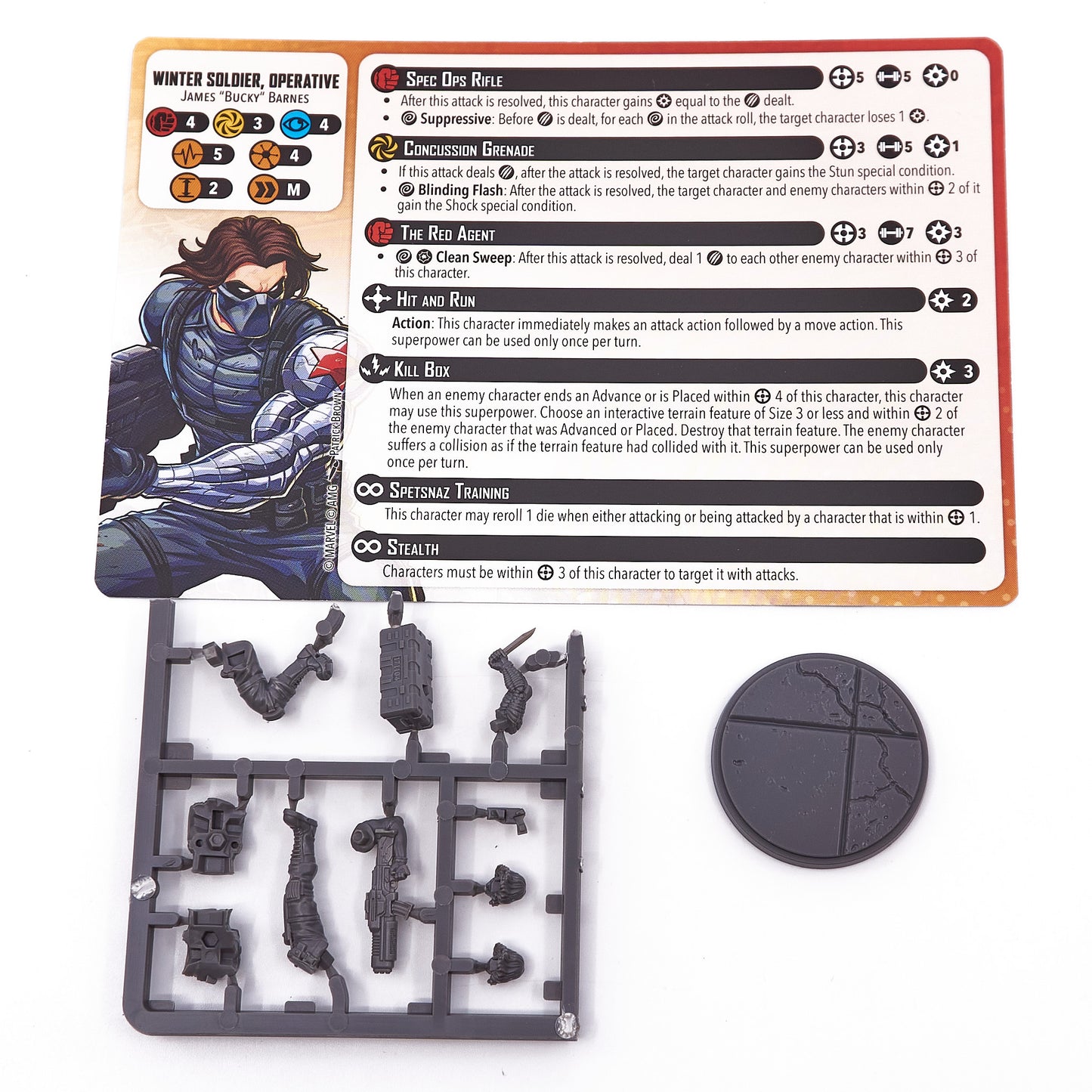 Marvel Crisis Protocol - Winter Soldier, Operative (13303) - Used