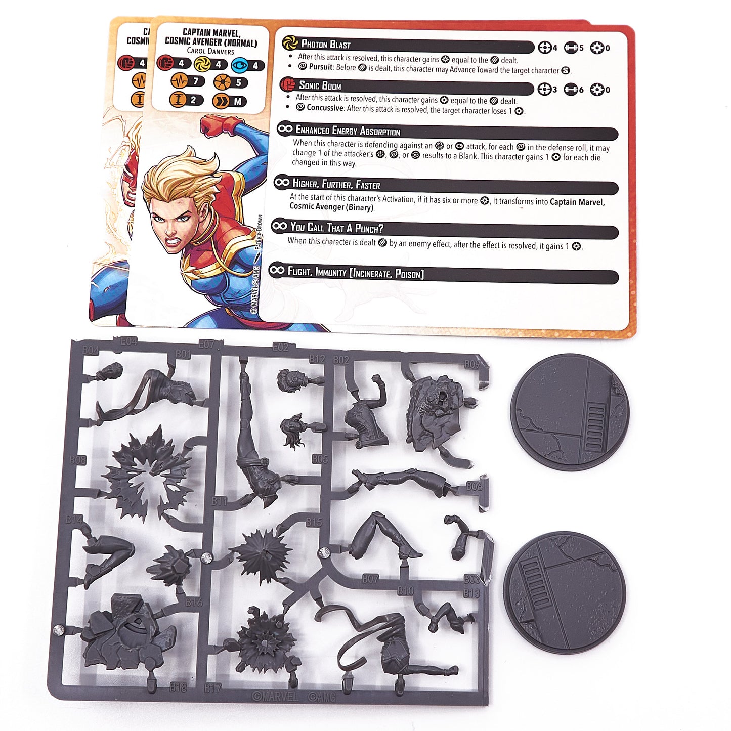 Marvel Crisis Protocol - Captain Marvel, Cosmic Avenger (13304) - Used