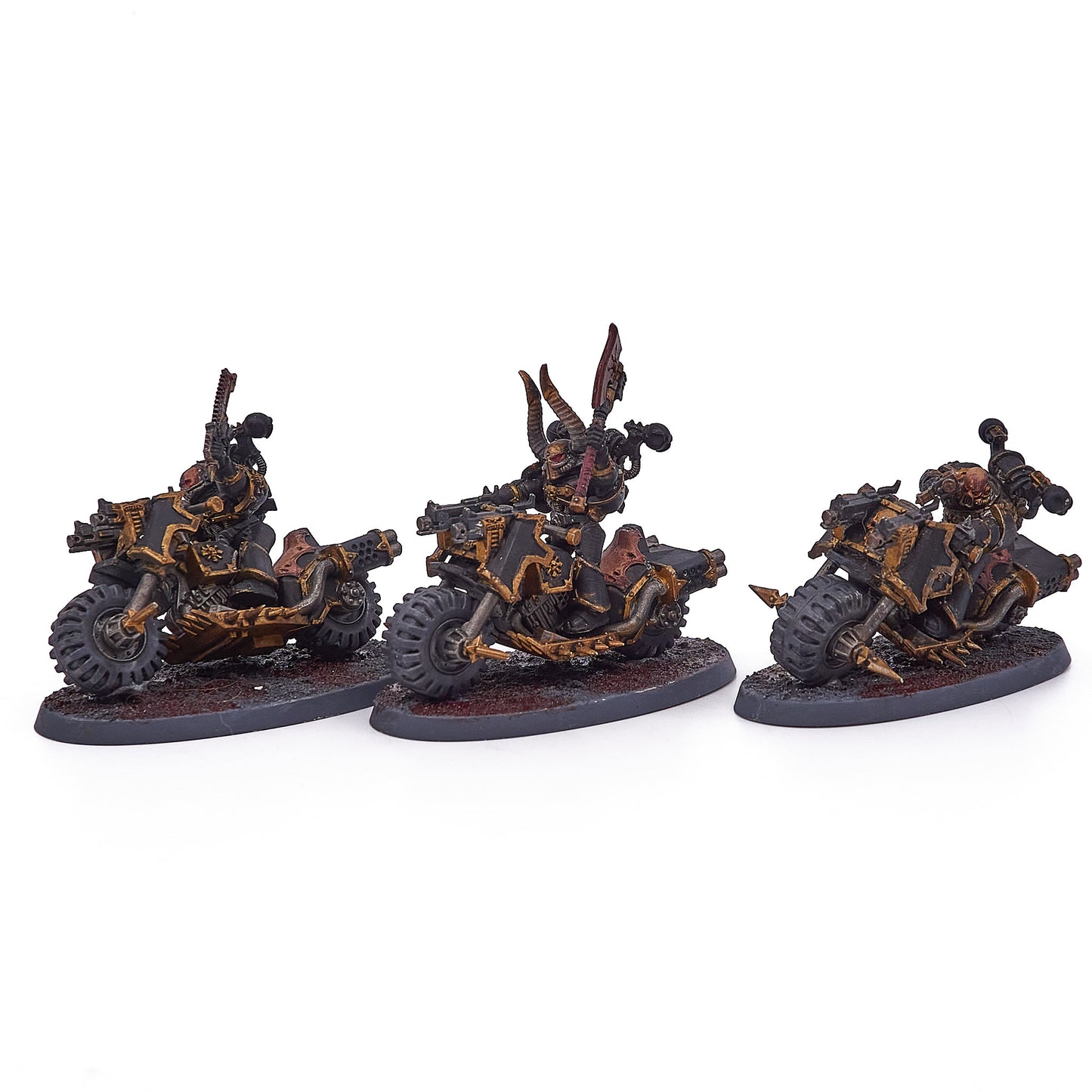 Chaos Space Marines - Chaos Bikers (13559-V) - Used