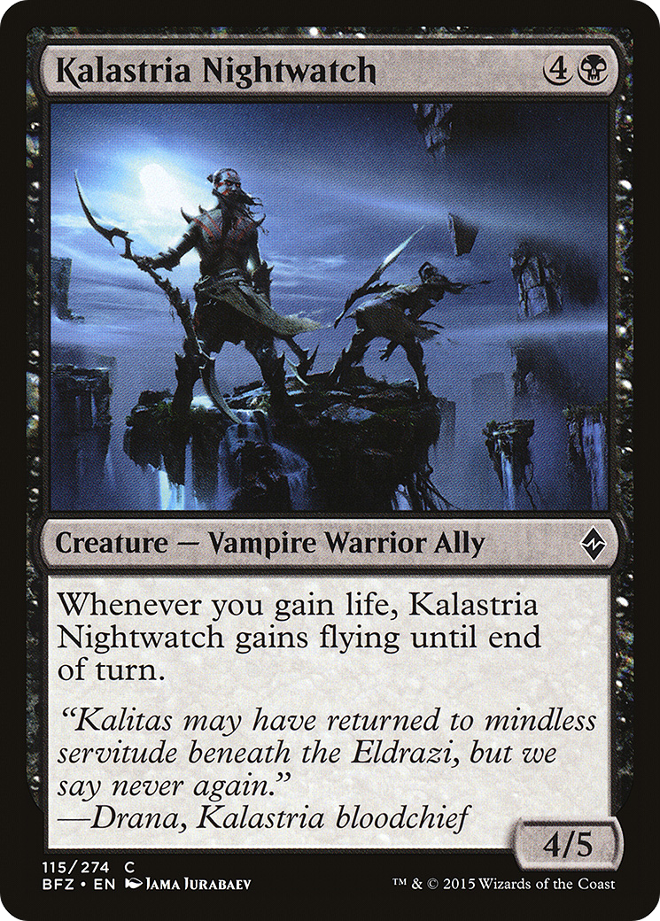 Kalastria Nightwatch (BFZ-115) - Battle for Zendikar Foil