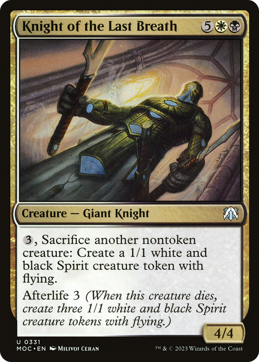 Knight of the Last Breath [March of the Machine Commander]