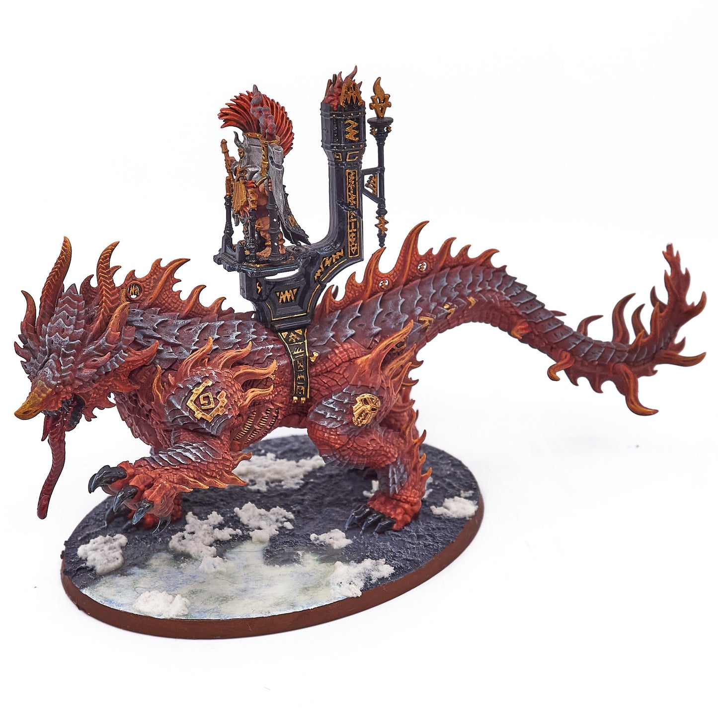 Fyreslayers - Auric Runesmiter on Magmadroth (14393-V) - Used