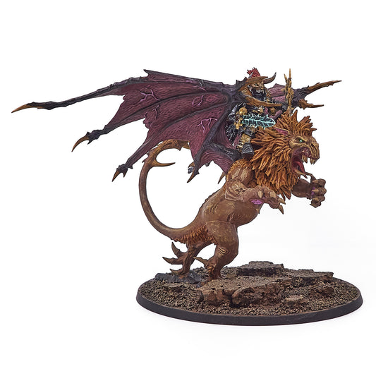 Warriors of Chaos - Chaos Lord on Manticore (14724-V) - Used