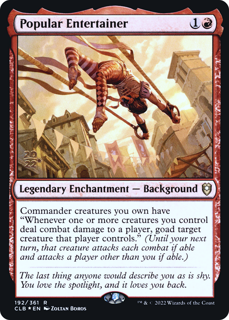 Popular Entertainer [Commander Legends: Battle for Baldur's Gate Prerelease Promos]