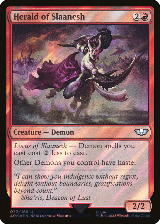 Herald of Slaanesh (Surge Foil) [Universes Beyond: Warhammer 40,000]