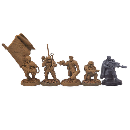 Astra Militarum - Cadian Command Squad (15087) - Used