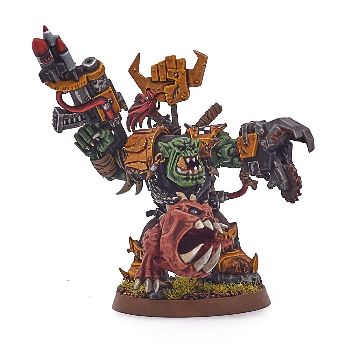 Orks - Ork Warboss with Attack Squig (15123-V) - Used