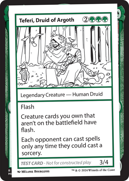 Teferi, Druid of Argoth [Mystery Booster 2 Playtest Cards]
