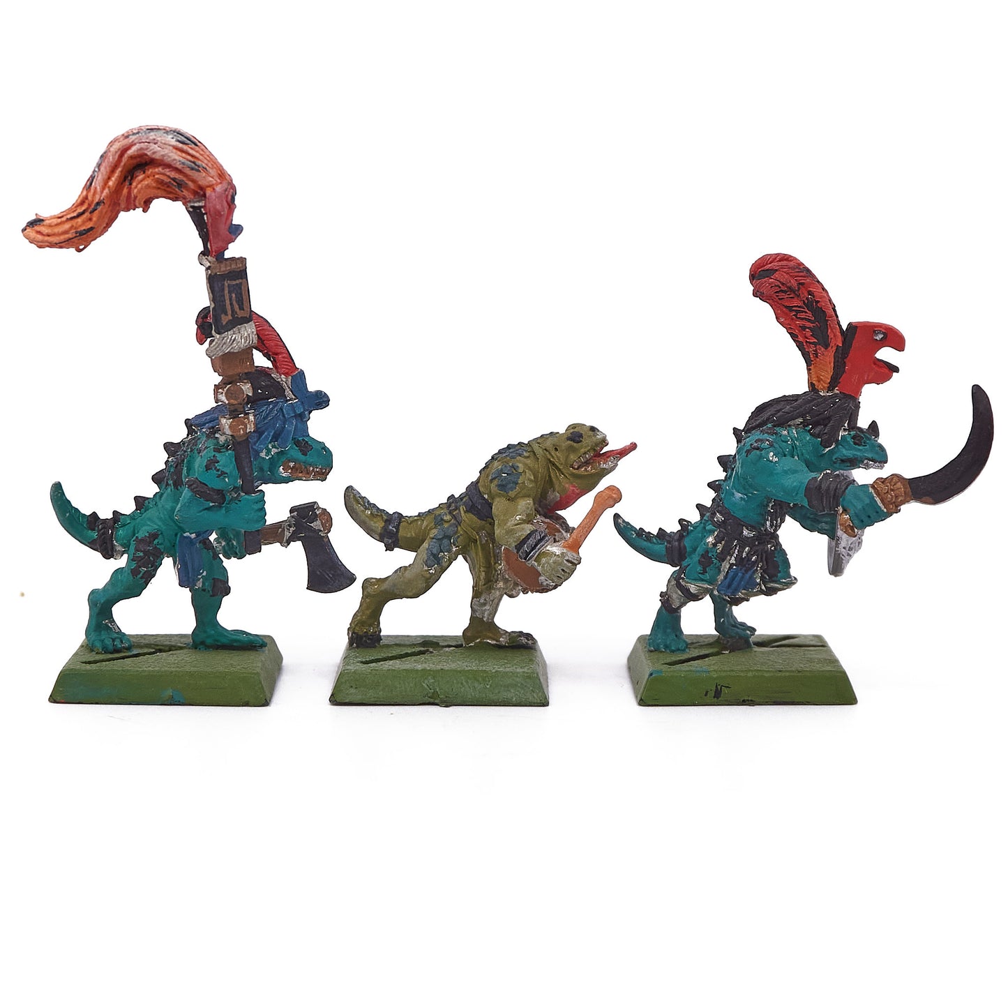 Lizardmen - Saurus Command Group (15401) - Used