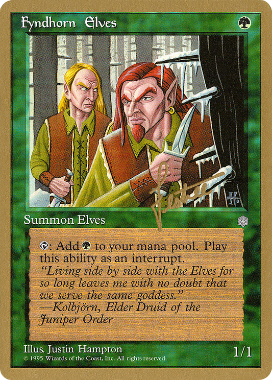 Fyndhorn Elves (Bertrand Lestree) [Pro Tour Collector Set]
