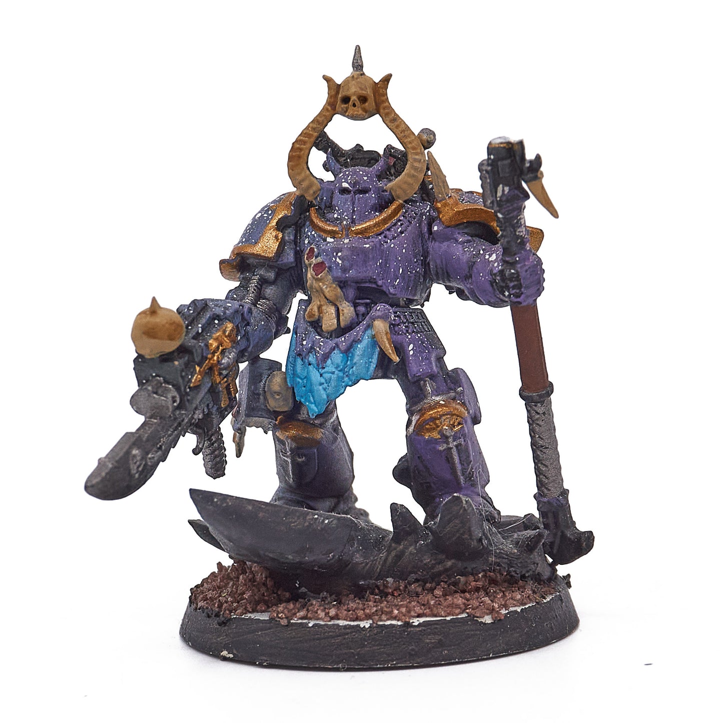 Chaos Space Marines - Sorcerer Lord in Terminator Armour (Incomplete) (16377) - Used