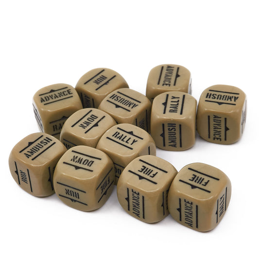 Bolt Action - Bolt Action Orders Dice - Sand (16488) - Used