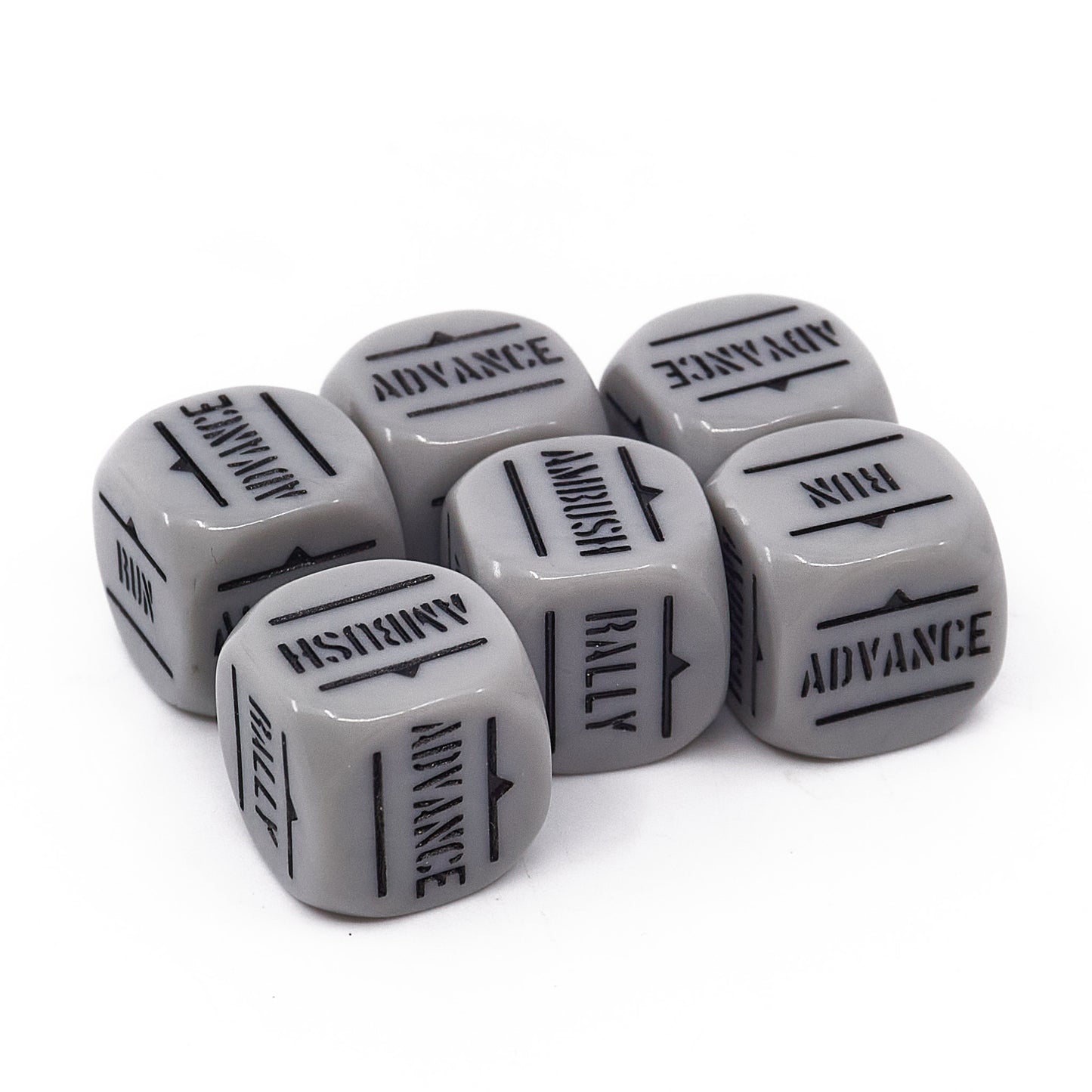 Bolt Action - Bolt Action Orders Dice - Grey (16511) - Used
