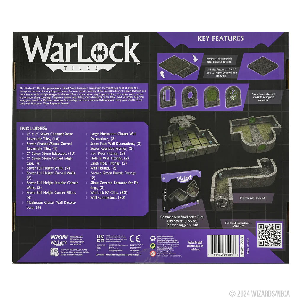 4D WarLock Tiles - Forgotten Sewers