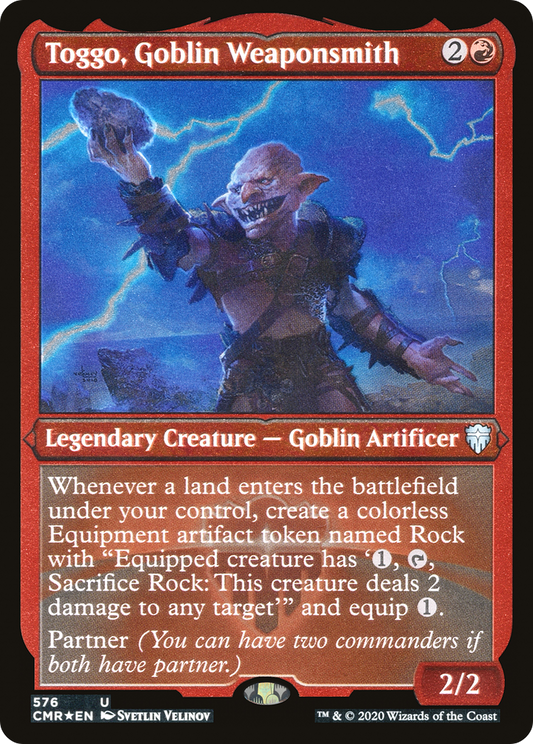 Toggo, Goblin Weaponsmith [Commander Legends Etched]