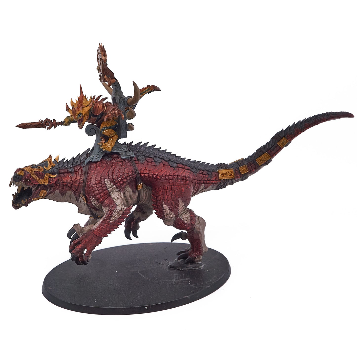 Seraphon - Saurus Oldblood on Carnosaur (16071-V) - Used