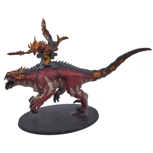 Seraphon - Saurus Oldblood on Carnosaur (16071-V) - Used