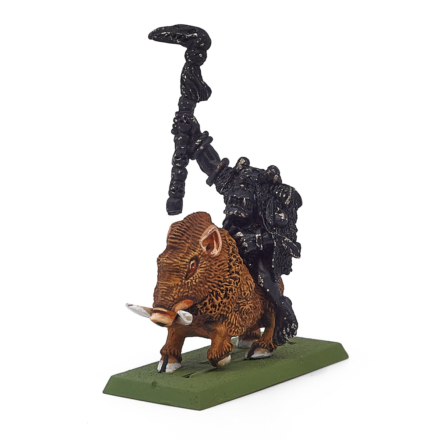 Orc and Goblin Tribes - Savage Orc Shaman on Boar (17590) - Used